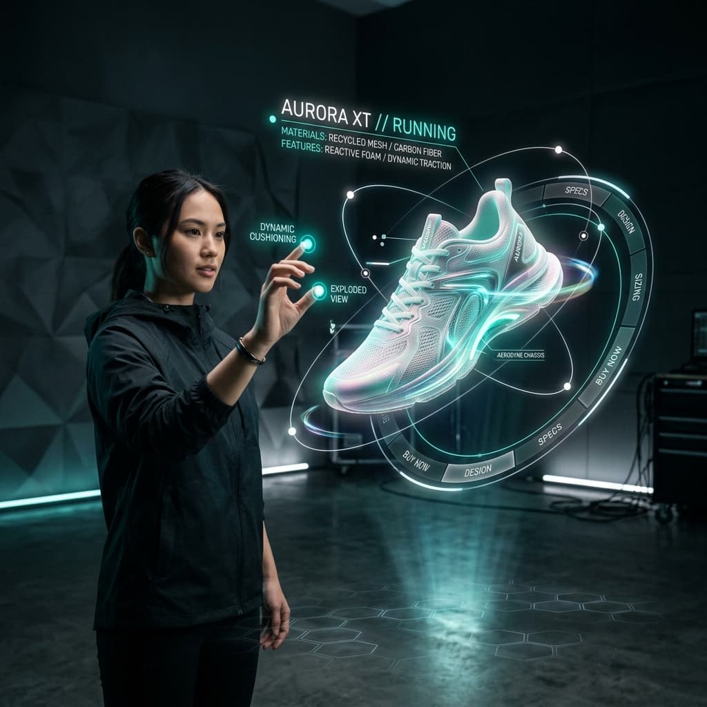 Holographic Navigation Patterns for Spatial Product Demos